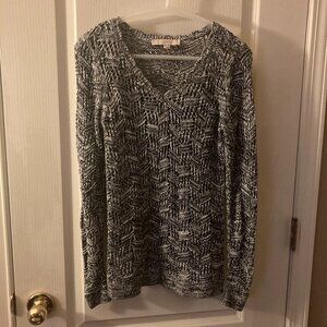 Ann Taylor Loft Open-Weave Loose-Knit Sweater